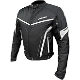 Zeus 4 Mevsimlik Korumalı Motosiklet Montu Yeni Sezon Siyah Beyaz Beyaz 2XL