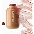 Pocket Blush Stick, 3-In-1 Buildable Natural Matte Blush Stick for Cheeks, Eyes, and Lips, Hydrating Formula, Non-Greasy, All Day Wear, Easy Application. 0.18 Ounce (06#Toasted Teddy)