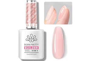 BORN PRETTY Builder Gel 8 in 1, 15ml Nail Builder Strengthener Hard Gel Extension for Holiday Nail Art Design for Girls