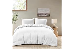 Dreamzie Funda Nordica Cama 150 – Ropa de Cama Microfibra Suave Oeko-Tex - Juego de Funda Edredon 220 x 240 cm con 2 Fundas Almohada 50x70 cm – Blanco
