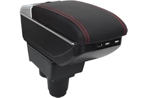 OYHCM Reposabrazos Central para Dacia Duster II 2018-2021 Apoyabrazos con Doble Almacenamiento, Fácil de Instalar, Consola Central para Coche, Accesorio Personalizado Negro