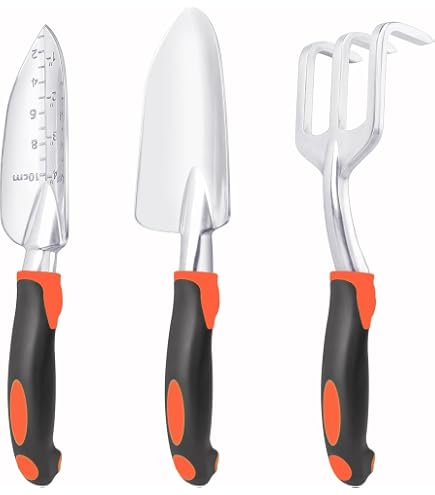 Linkidea 3-Piece Handheld Gardening Tool Set – Stainless Steel Shovel & Rake For Succulents, Potted Plants & Lawn Care 1 thumbnail image