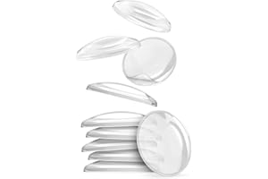 virea 10 x Fermaporta 40 x 8 mm Trasparente - - Paracolpi autoadesivi per porte - - Paracolpi elastici per pareti - - Per proteggere pareti e mobili - - Paracolpi per la maniglia della porta