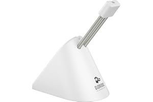 Glorious Gaming Mouse Bungee - Organizz. cavi per tutti i mouse, trascin. eliminato, braccio regol., qualità premium, impugn. base in gomma, gancio in gomma per cavi di varie dim. - Bianco