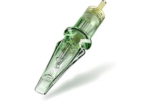 Solong Tattoo Elite #10 Bugpin 5 Needle Round Shader Magnum Cartridges - Pack of 20, Compatible with All Tattoo Pens, Ideal for Large Area Colouring and Uniform Shading (1005RS-M)