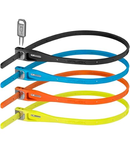 Hiplok Z LOK 4 Pack - Sangle Sécurité Acier - Verrouillable - Périmètre 40cm - Pour Vélo Sport