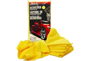 Kirkland Signature 713160 Ultra Plush Microfiber Towels 36 Pack, Yellow,H 40.6 x W 40.6 cm