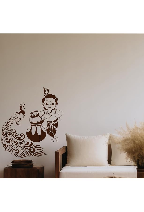 GSS Designs Peacock Stencil - 12x16 Inch Large Reusable Stencil For Painting On Wood, Walls, Fabric & More - View #5