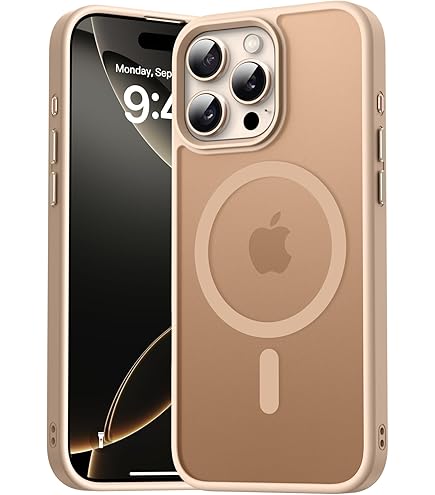 Miracase Magnetic for iPhone 16 Pro Max Case 6.9'' [Compatible with MagSafe] Full-Body Phone case with Built-in Glass Screen Protector& Camera Protector,Drop Proof 16 Pro Max Cover,Black