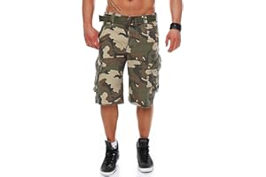 Jet Lag Pantalones Cortos Cargo para Hombre Take Off 3 (16) con cinturón