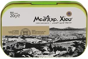 ELMA ΕΛΜΑ Chios Mastic Natural Resin Gum Mastic Mastiha Oil 4228 - Metal Box Small Tears/Grain 20g