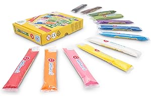 Sabbiarelli Sand-it For Fun - Recambio, Juego de 12 Recambios de 50 g cada uno de Arena Natural de Mármol Multicolor, No Tóxico y Seguro, Actividades Manuales y Artísticas, a Partir de 3 Años