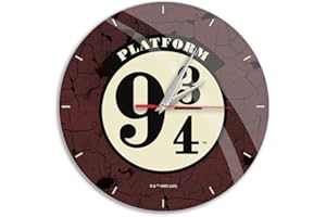 ERT GROUP Oryginalny i oficjalnie licencjonowany przez Harry Potter zegar ścienny w połysku, wzór Harry Potter 037 multikolor, cichy, unikalny design, malowane metalowe wskazówki 12 "