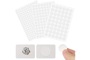 FOMGIIN 354 Stück Weiß Schraubenabdeckung Selbstklebend, Ø10mm Ø15mm Ø20mm PVC Selbstklebende Schrauben Abdeckkappen Aufkleber wasserdichte Schraubenloch für Schreibtische, Wandschränke, Möbel