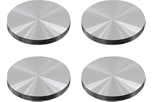 Lsydgn 4 Stück Glasplatten Adapter 40 mm Durchmesser Und 8 mm Dicke Runde Scheiben Aus Aluminium Adapter Der Als Beine für Couchtische Zur Dekoration Verwendet Werden Ist für Zu Hause Geeignet