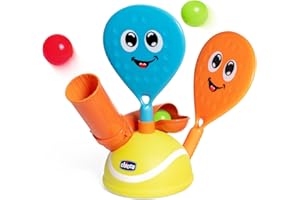 Chicco Padel Set, Gioco elettronico Padel, Include Due Racchette e 4 Palline, Allena la coordinazione Manuale e la motricità fine, Giochi Sportivi, 3-5 Anni