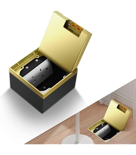 Ahfiwaso 20 Amp 120-Volts Pop-Up Floor Electrical Outlet In Black With USB Ports And Tamper Resistant 27CSA21-1039 - The Home Depot - View #5