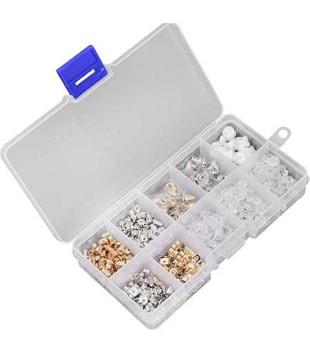 NKlaus Set 4 Controperni A Farfalla Per Orecchini - Oro Giallo 333 (8kt), Larghezza 5,5mm, Foro 0,75mm, Made In Germany - 3