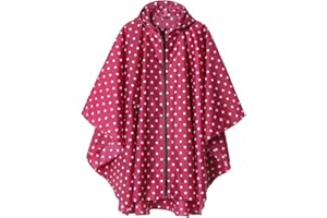 SAPHIROSE PONCHO Poncho Pioggia Impermeabile per Adulti Multiuso Mantella Antipioggia con Cappuccio