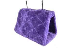 SUNAOMNI Inverno Caldo Nido Di Uccelli Casa, Soffici Pappagalli Letto Per Uccelli Per Gabbia Pappagallo Amaca Uccelli Letto Appeso Morbido Peluche Nido Giocattoli Per Gabbia Pappagalli Eclectus Parrocchetto