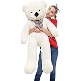 90 cm Rengarenk Papyonlu Peluş Ayıcık -% 100 YERLİ Beyaz