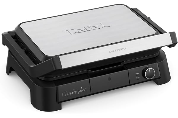 Tefal SuperGrill 3-i-1 XL, kontaktgrill, grill, ugnsposition, justerbar termostat, yta XL, 2200W, GC520DE0
