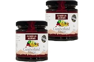 Cumbrian Delights Cumberland Sauce with Port Twin Pack, Includes Redcurrant, Oranges & Port, Rich & Fruity, Handcrafted in the Lake District, No Flavourings & Additives, Gluten Free, Vegan 2 x 210g