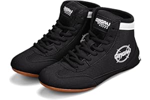 Zeihyeurus Ringerschuhe Herren,Fitness Training Boxschuhe,Boxschuhe FüR Jugendliche,Atmungsaktive Boxstiefel,Leichte Und,Atmungsaktive,Flexibel,Langlebig,Fitness,Sport,Kampf,Sanda,Taekwondo,Wettkampf