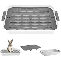 Vasino Per Cani 42x42cm - Lettiera Antispruzzo Con Griglia Rimovibile Per Addestramento - Foto 11