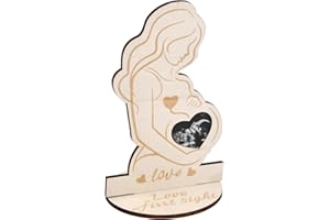 volumoon Schwangere Bilderrahmen Ultraschall Bild Frame Mutter zu sein Sonogramm Rahmen Liebe auf den ersten Blick Ultraschall Rahmen Geschenkideen für Werdende Mutter Party Babyparty (B)