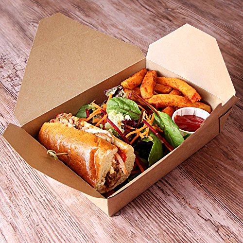 Kraft Compostable Hot Food Box 215 x 195