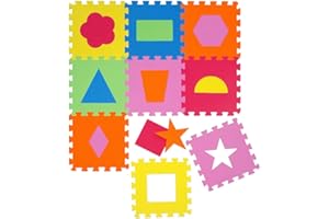 LittleTom Soft Baby Play Mat Children Foam Puzzle 9 Large Floor Tiles Symbols