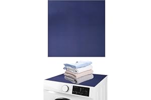EXIN DECHEN Pokrywa na pralkę antypoślizgowa 60x60cm Granatowa Pokrywa na pralkę, Chłonąca Szybkoschnąca Pokrywa na pralkę, Uniwersalna mata na pralkę do pralki lodówki suszarki