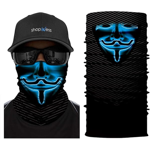 Scaldacollo Tubolare Multiuso ShopINess - Teschio Classic, Per Sport E Festival - Foto 4