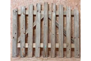 MD CARPENTRY Wooden Garden Arched Picket Gate Pedestrian Gate Wooden Pressure Treated 4ft 120cm,Wooden Garden gate, Garden Gates Wooden, Garden Gates Wooden Picket (120cm High x 105cm Wide x 7cm Deep)