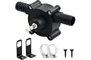 KIOINER Bohrmaschine Wasserpumpe Selbstansaugende Wassertransferpumpe Tragbare Haushaltspumpe Akkuschrauber Pumpe Diesel-Öl-flüssiges Wasser-Pumpe Mini Umfüllpumpen Hausgarten Elektrische Wasserpumpe