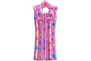 PORUPAEL Nadmuchiwane pływaki basenowe dla dzieci z zagłówkiem, nadmuchiwany materac, leżak na basen, pływający dmuchany basen, hamak wodny, krzesło basenowe, na basen, nad jezioro, plażę