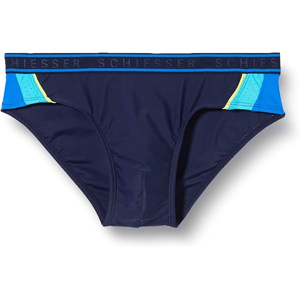 Schiesser Badehose Mit Bein Jungen Maillot De Bain, Dunkelblau Bedruckt, 98 Garçon