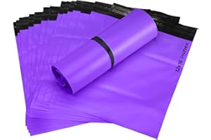 G4GOODS® - 50 Purple Parcel Bags and Postage Bags (12"x16'') - Self Seal Strong Mailing Bags - Eco-Friendly Plastic Packaging Bags for Clothes and Parcels. Perfect for Courier Shipping Bags