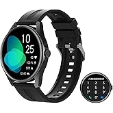 HUAKUA Smartwatch Hombre con Llamadas, 1,3" Round Reloj Inteligente con Podómetro, Esfera de Reloj Personalizada, Monitor Sue