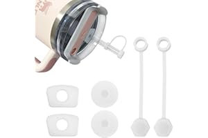 GROOFOO Couvercle de Paille en Silicone pour Stanley Cup H2.0 40oz 30oz Accessoires