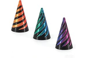 Spiralformad kon fidget leksaker 3 delar spiral kon skrivbordsleksak 3D-tryckt spiral kon fidget leksak impossible fidgetkon