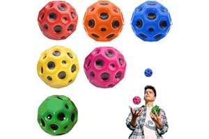 Kouipoie 6PCS Astro Jump Ball, Waboba Ball, The Colour Monsters Plush Toys- Das Farbenmonster PlüSchtiere Spielzeug Ihre Begleiter Zur (Satz Von 6)