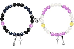 RMMD K Pops DemOn-Hunters Merch bransoletka dla par, bransoletka dla partnerów, bransoletka z literami, spersonalizowany prezent