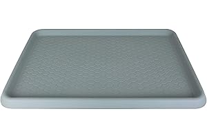 TW24 Abtropfschale für Schuhe 60x40 cm mit Farbwahl Schuhabtropfschale groß Schuhwanne Schuhablage Kunststoff Schuhtablett (Grau)