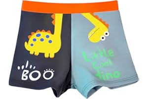 Trendy Boy Shorts de Bain pour Garçons, Bermudas de Bain Enfants avec Taille Élastique et Cordon de Serrage, Vêtements de Plage pour Petits Garçons 2-16 Ans