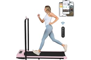 Smart Walking Pad | Holywarm 2-in-1 Under Desk Treadmill for Home Office | Portable Walking Jogging Machine with App & Remote Control, LCD Display and Built-in Bluetooth Speaker