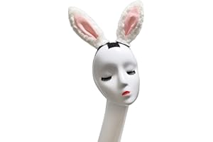 3T-SISTER Helmet Bunny Ear Women Girls Plush Rabbit Ear for Motorcycle Bicycle Ski Helmets Halloween Party Cosplay Wig Helmet Accessory Decorations Velcro Reusable Design 2PCS