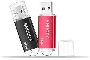 ENUODA Clé USB 16 Go Lot de 2 USB 2.0 Flash Drive Stockage Mémoire Stick (2 Couleurs: Bleu Violet)