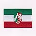 Produktbild 80 x 50 mm NRW Düsseldorf Wappen Flagge BRD Patch Aufnäher Aufbügler 0632 X